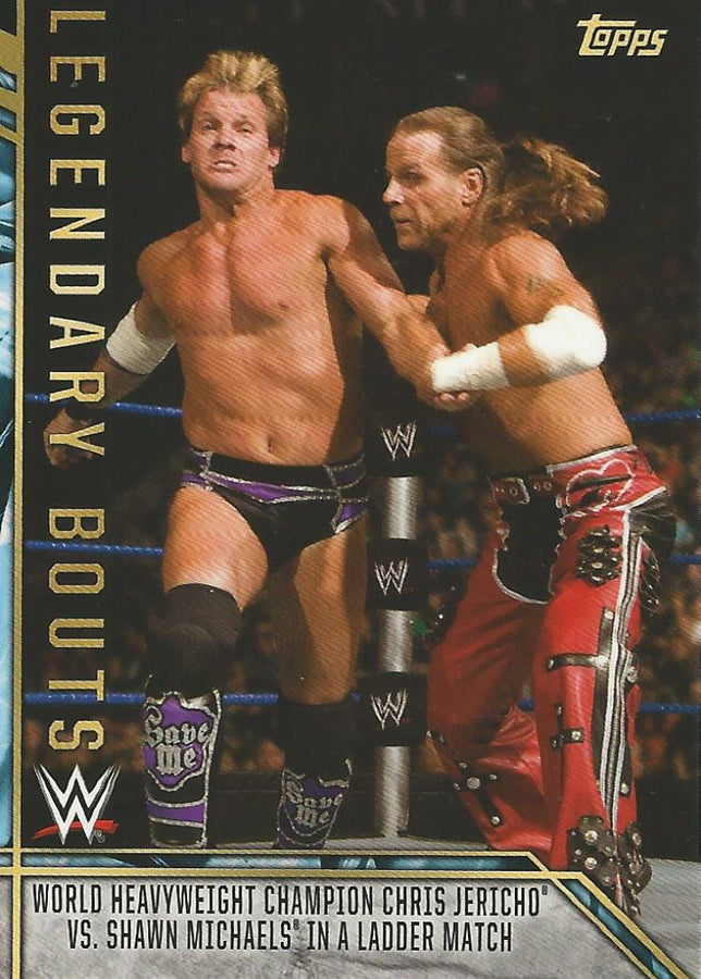 WWE Topps Legends 2017 Chris Jericho vs Shawn Michaels LB-17 trading card PW Catalog
