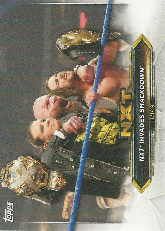 WWE Topps NXT 2020 Adam Cole Shayna Baszler and Triple H #47