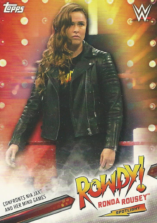 WWE Topps Raw 2019 Ronda Rousey 12 of 40 trading card PW Catalog