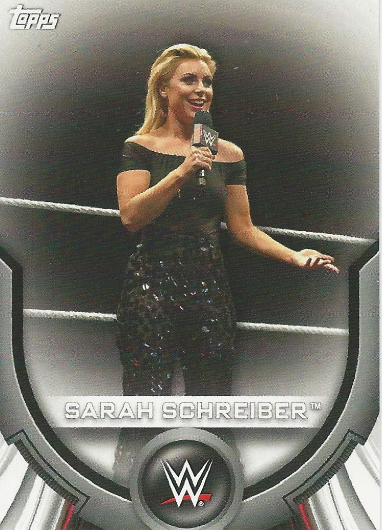 WWE Topps Women Division 2020 Sarah Schreiber RC-47 trading card PW Catalog