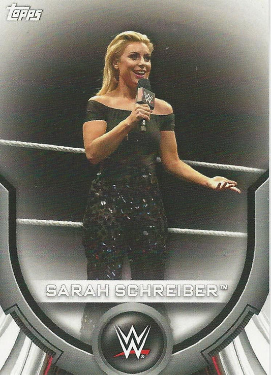 WWE Topps Women Division 2020 Sarah Schreiber RC-47 trading card PW Catalog