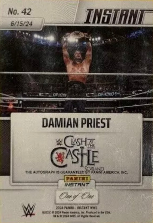 Damian Priest – Damian Priest Retains the World Heavyweight Championship trading card PW Catalog