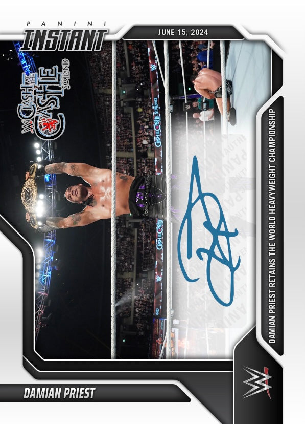 Damian Priest – Damian Priest Retains the World Heavyweight Championship trading card PW Catalog
