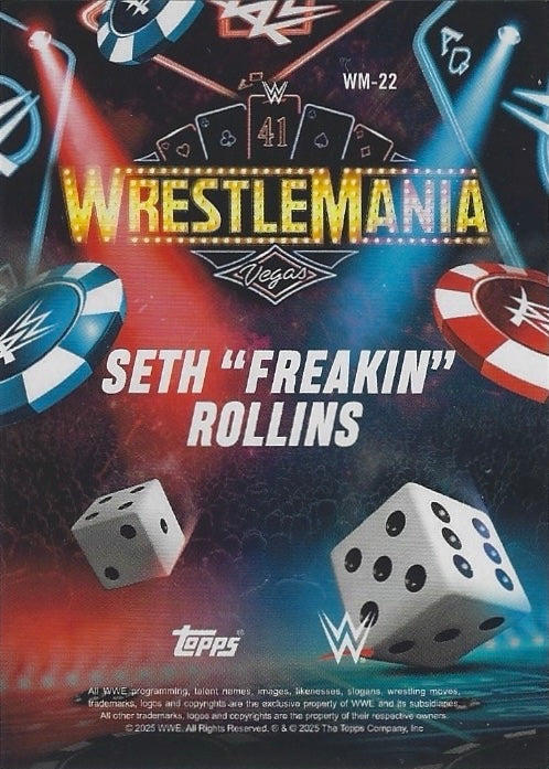 Seth “Freakin” Rollins trading card PW Catalog