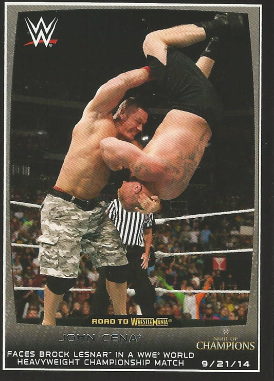 WWE Topps Road to Wrestlemania 2015 John Cena #48