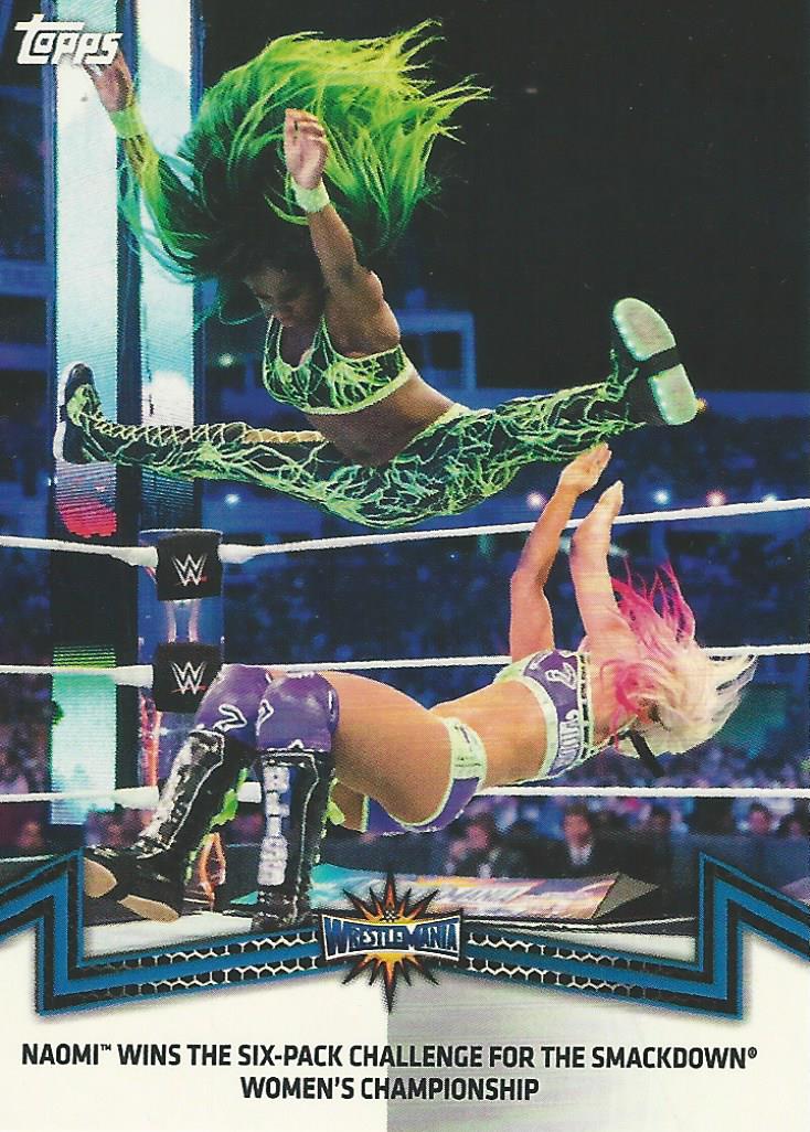 WWE Topps Women Division 2018 Naomi SDL-8 trading card PW Catalog