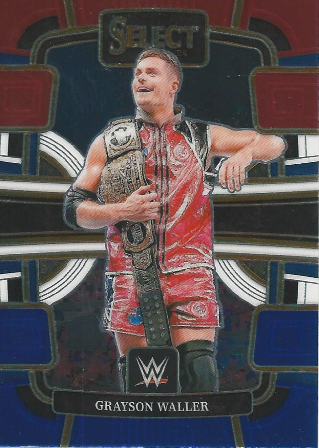 WWE Panini Select 2024 Blue/Silver/Red Grayson Waller #44