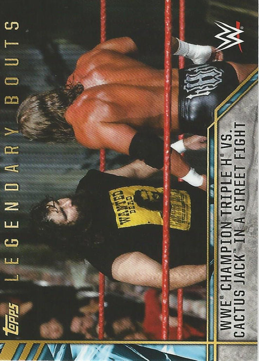 WWE Topps Legends 2017 Cactus Jack vs HHH LB-18 trading card PW Catalog