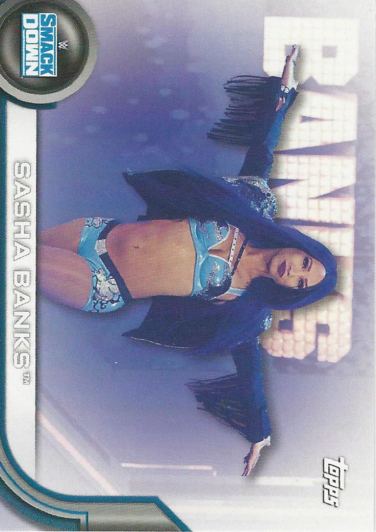 WWE Topps Women Division 2020 Sasha Banks RC-48 trading card PW Catalog