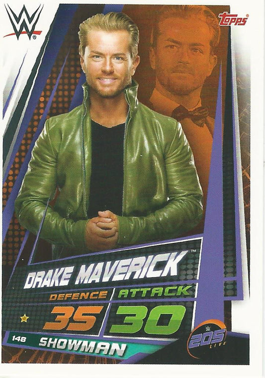 WWE Topps Slam Attax Universe 2019 Drake Maverick #148