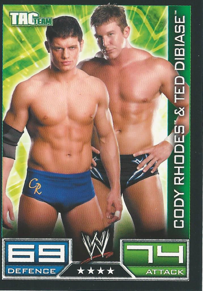 WWE Topps Slam Attax 2008 Cody Rhodes and Ted Dibiase #148