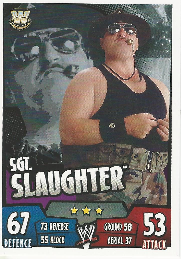WWE Topps Slam Attax Rumble 2011 Sgt Slaughter #149