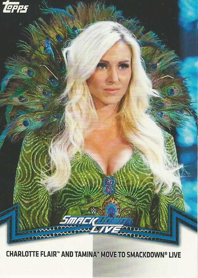 WWE Topps Women Division 2018 Charlotte Flair SDL-9 trading card PW Catalog