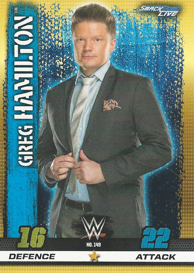 WWE Topps Slam Attax 10th Edition 2017 Greg Hamilton #149