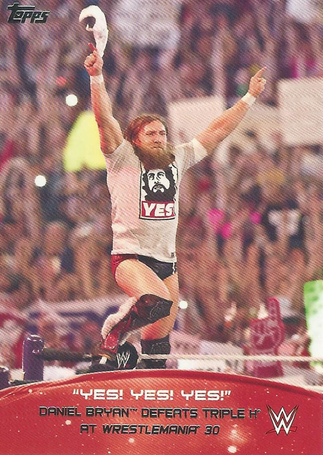 WWE Topps 2015 Daniel Bryan 9 of 10 trading card PW Catalog