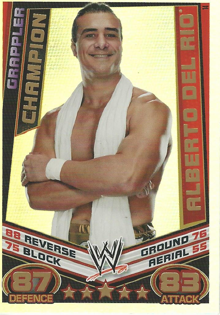 WWE Topps Slam Attax Rebellion 2012 Alberto Del Rio Champion #14