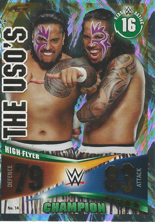 WWE Topps Slam Attax Rivals 2014 Usos Champion #14