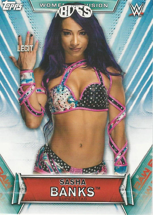WWE Topps Women Division 2019 Sasha Banks #14
