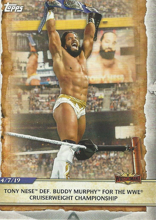 WWE Topps Road to Wrestlemania 2020 Tony Nese #14