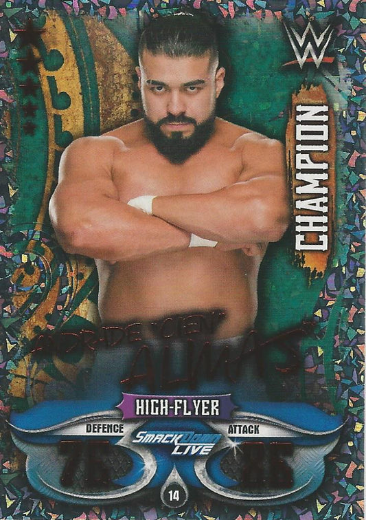 WWE Topps Slam Attax Live 2018 Andrade Champion #14