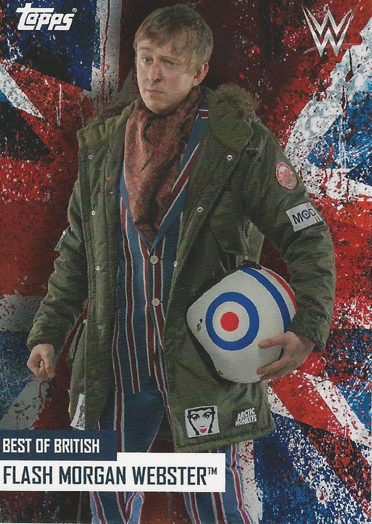 WWE Topps Best of British 2021 Flash Morgan Webster trading card PW Catalog