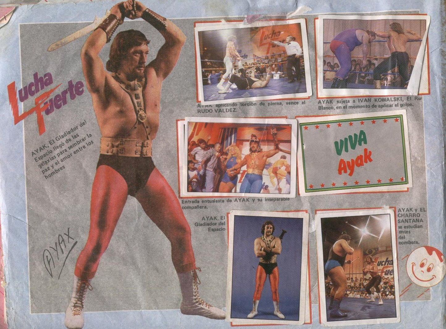Lucha Fuerte Stickers Album From Argentina 1988 Stickers Album PW Catalog