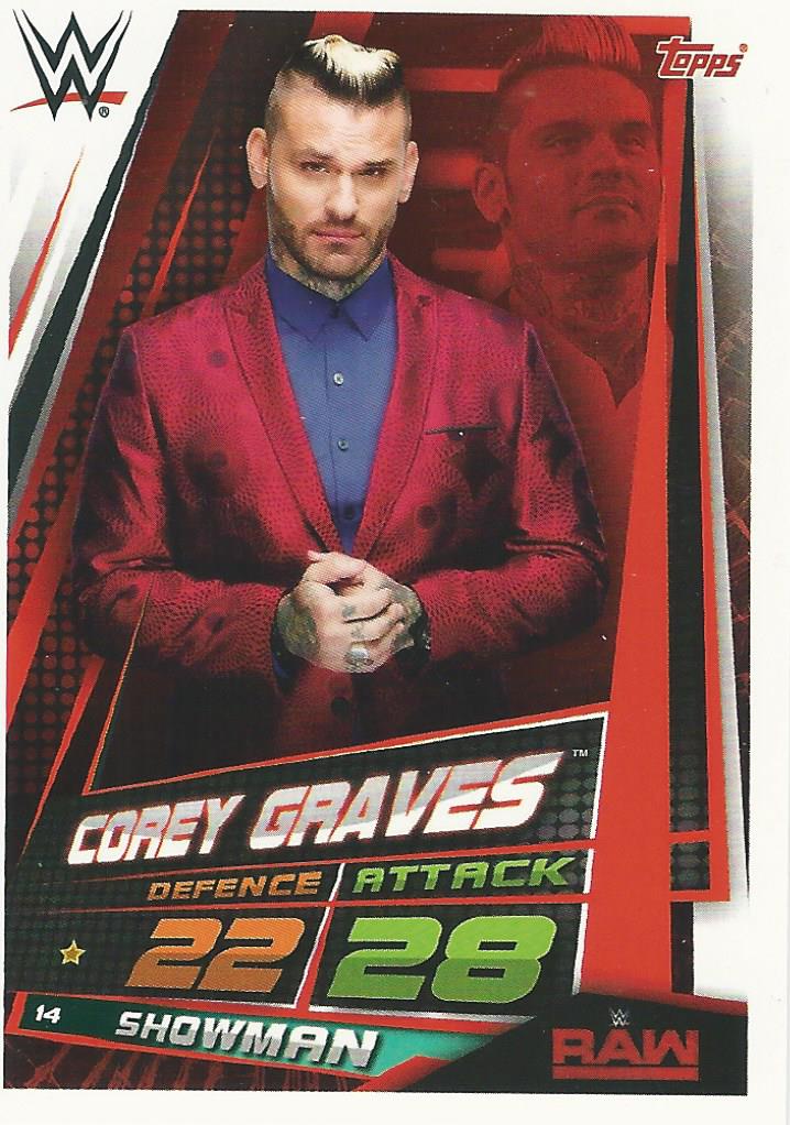 WWE Topps Slam Attax Universe 2019 Corey Graves #14
