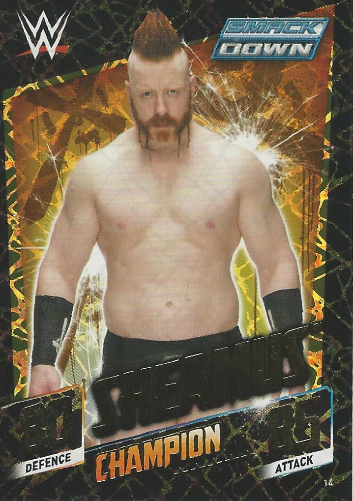 WWE Topps Slam Attax 2015 Then Now Forever Sheamus Champion #14