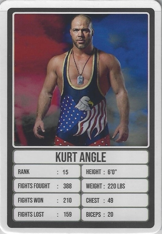 Kurt Angle trading card PW Catalog