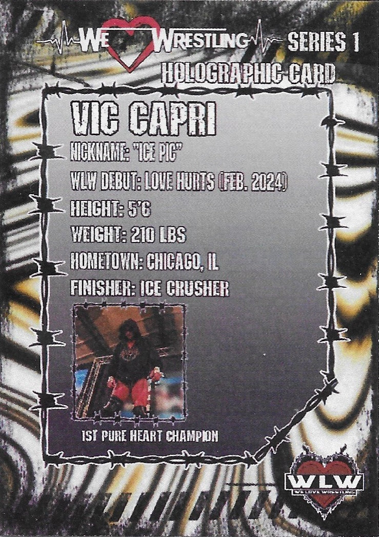 VIC Capri – 1st Pure Heart Champion trading card PW Catalog