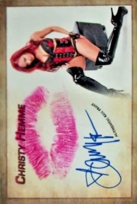 Christy Hemme trading card PW Catalog