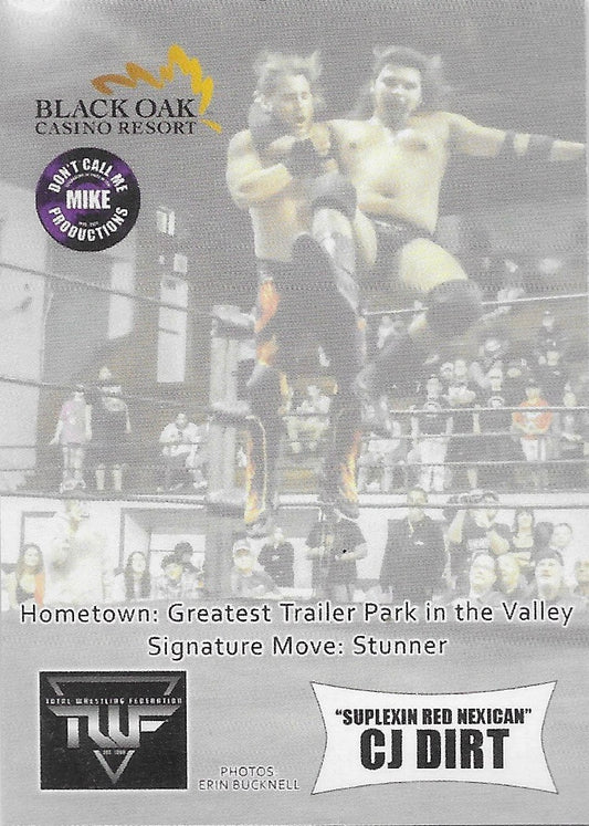 “Suplexin Red Nexican” CJ Dirt trading card PW Catalog