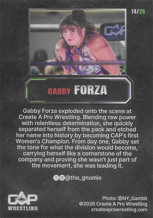 Gabby Forza trading card PWcatalog