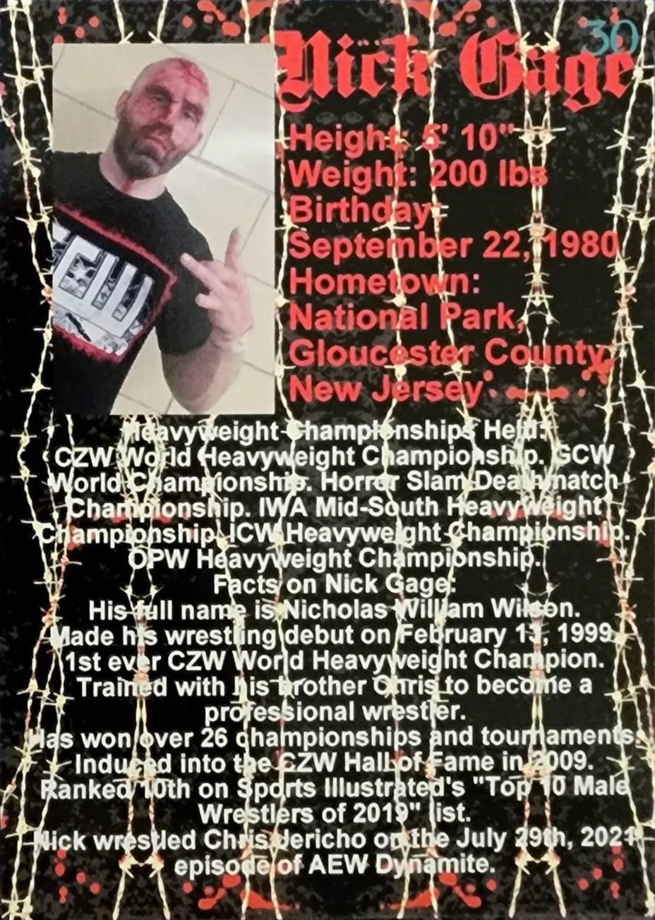 Nick Gage Deathmatch King