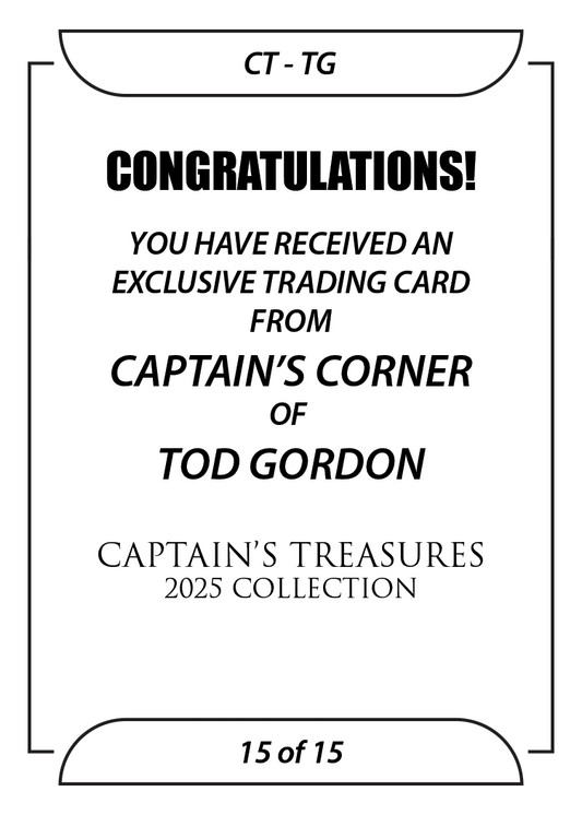 TOD Gordon trading card PW Catalog