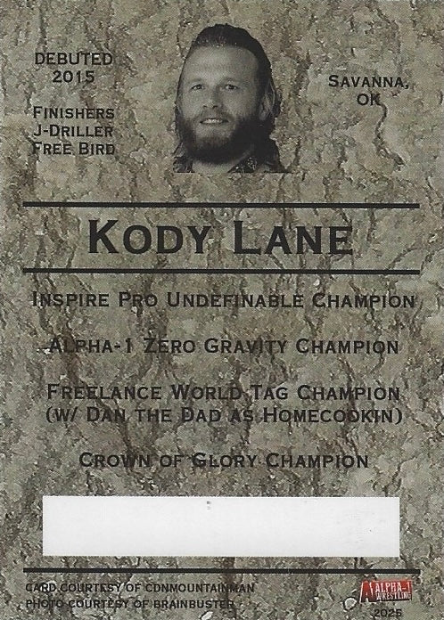 “The Southern Flamingo” Kody “Koko” Lane