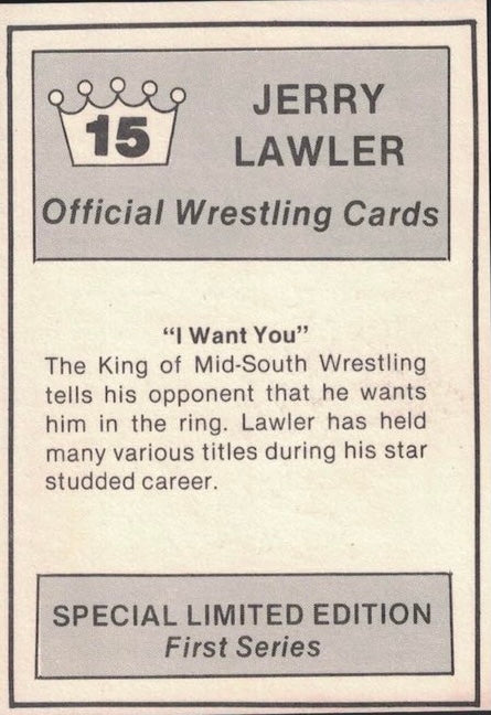 “I Want You” trading card PW Catalog
