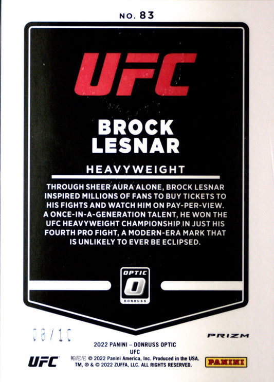 Brock Lesnar trading card PW Catalog