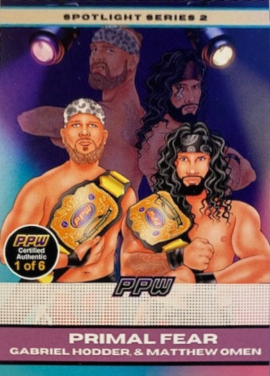 Primal Fear – Gabriel Hodder & Matthew Omen trading card PW Catalog
