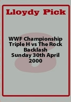 Triple H vs the Rock