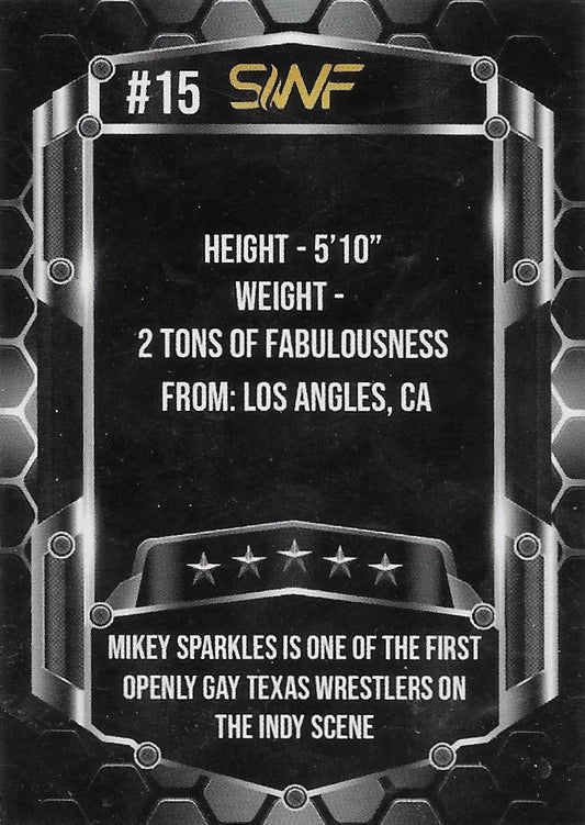 Mikey Sparkles trading card PW Catalog