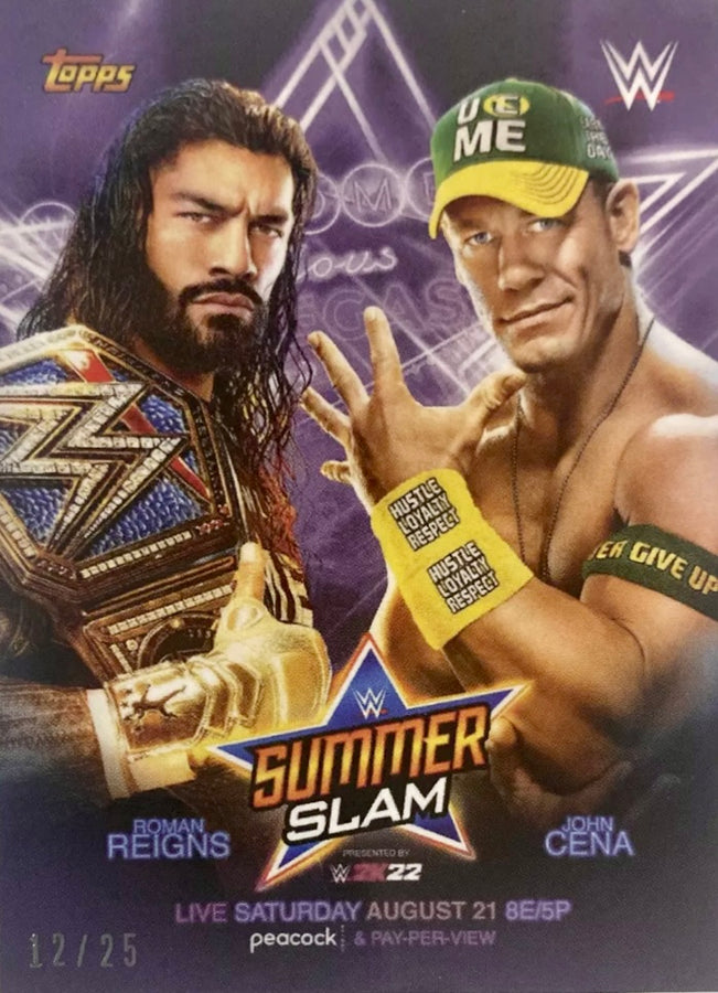 Summerslam 2021 Poster trading card PW Catalog