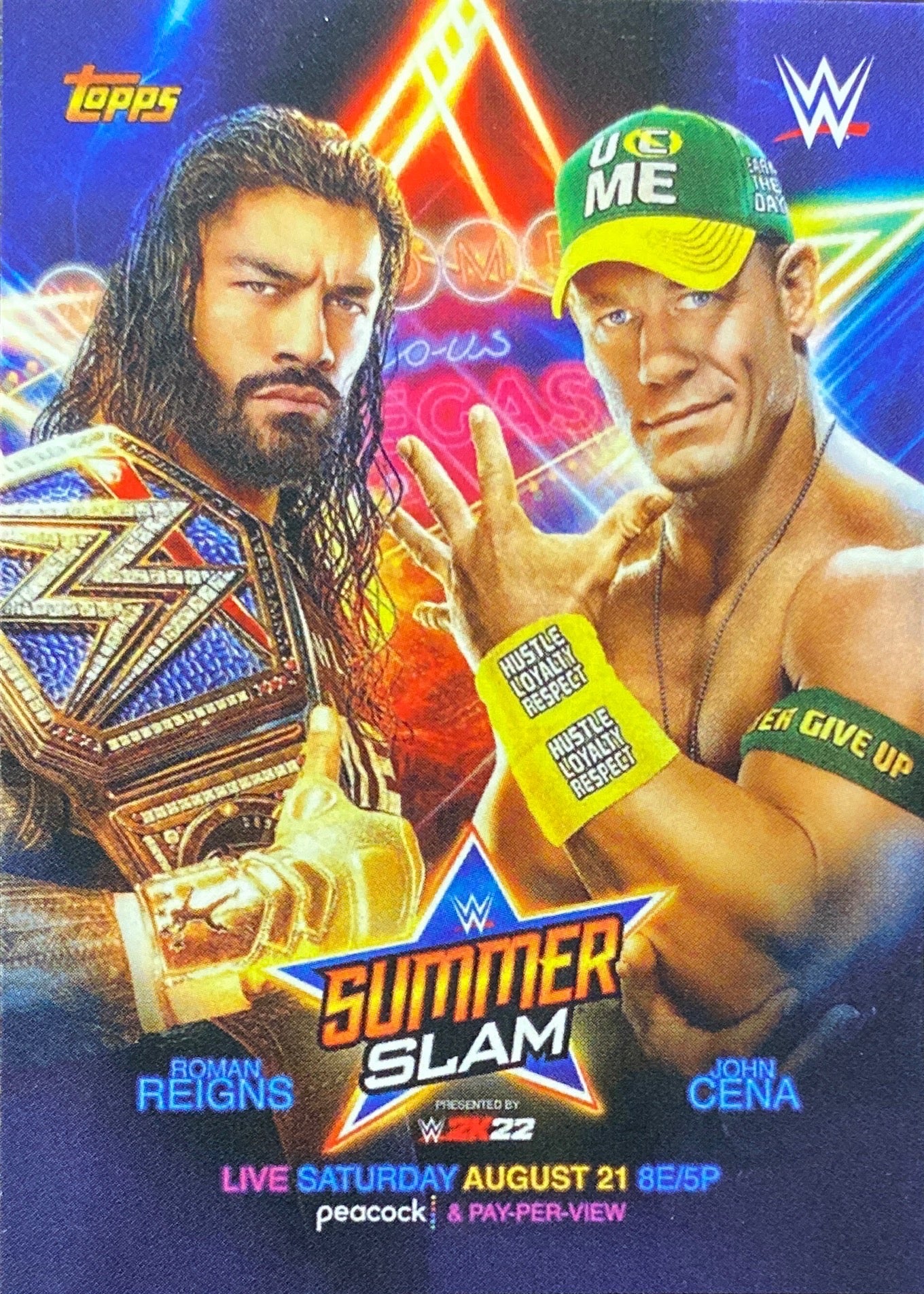 Summerslam 2021 Poster trading card PW Catalog
