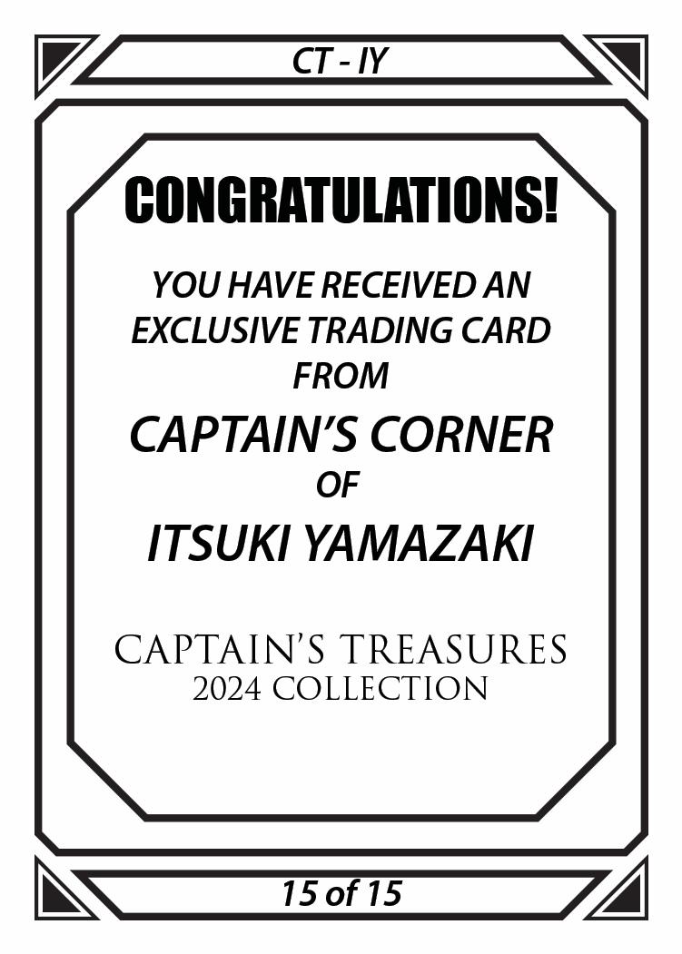 Itsuki Yamazaki trading card PW Catalog