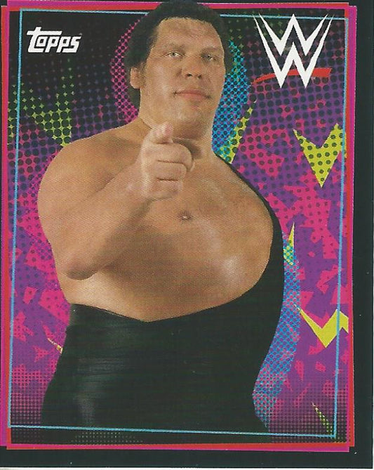 WWE Topps Road to Wrestlemania Stickers 2021 Andre the Giant #150