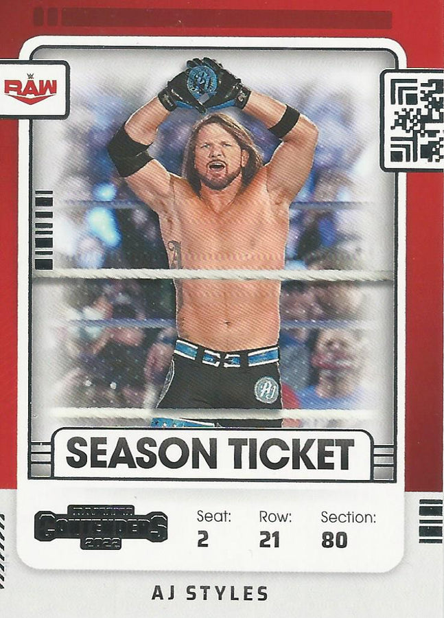 WWE Panini Chronicles 2022 AJ Styles #107