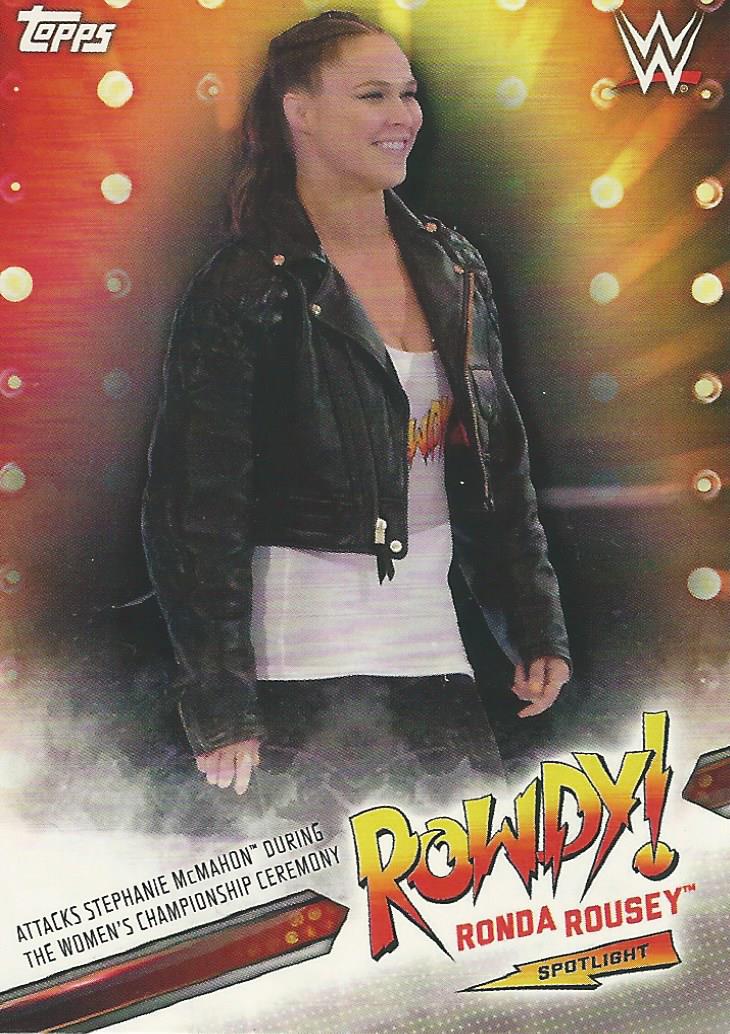 WWE Topps Raw 2019 Ronda Rousey 20 of 40 trading card PW Catalog