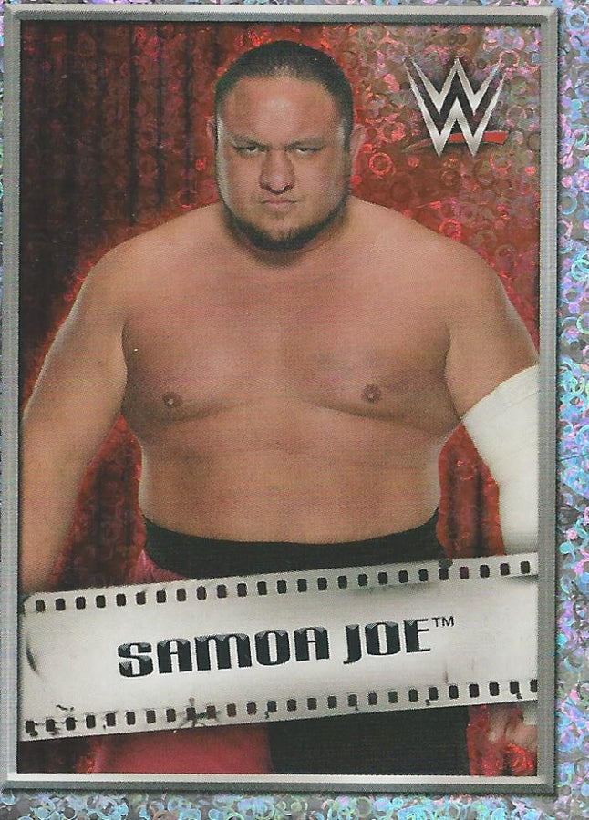 WWE Topps 2018 Stickers Samoa Joe Foil #150