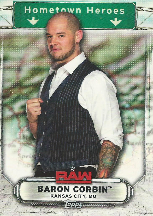 WWE Topps Raw 2019 Baron Corbin HH-3 trading card PW Catalog