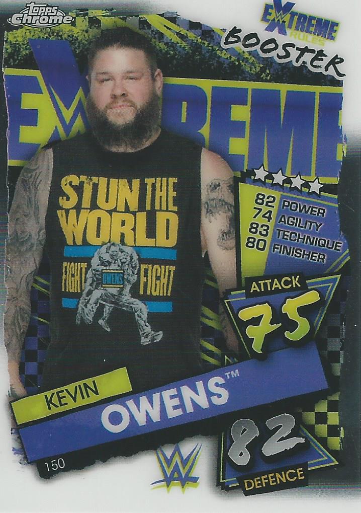WWE Topps Slam Attax Chrome 2021 Kevin Owens #150